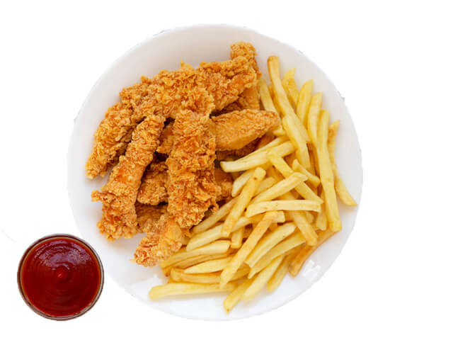 ستربس دجاج صحن